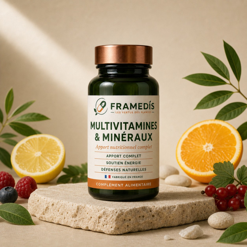 Multivitamines & Minéraux 200 comprimés | Framedis